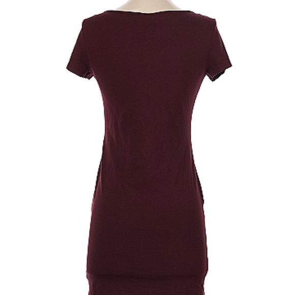 H&M Casual Dress. Maroon, Burgundy. Small - Picture 2 of 3
